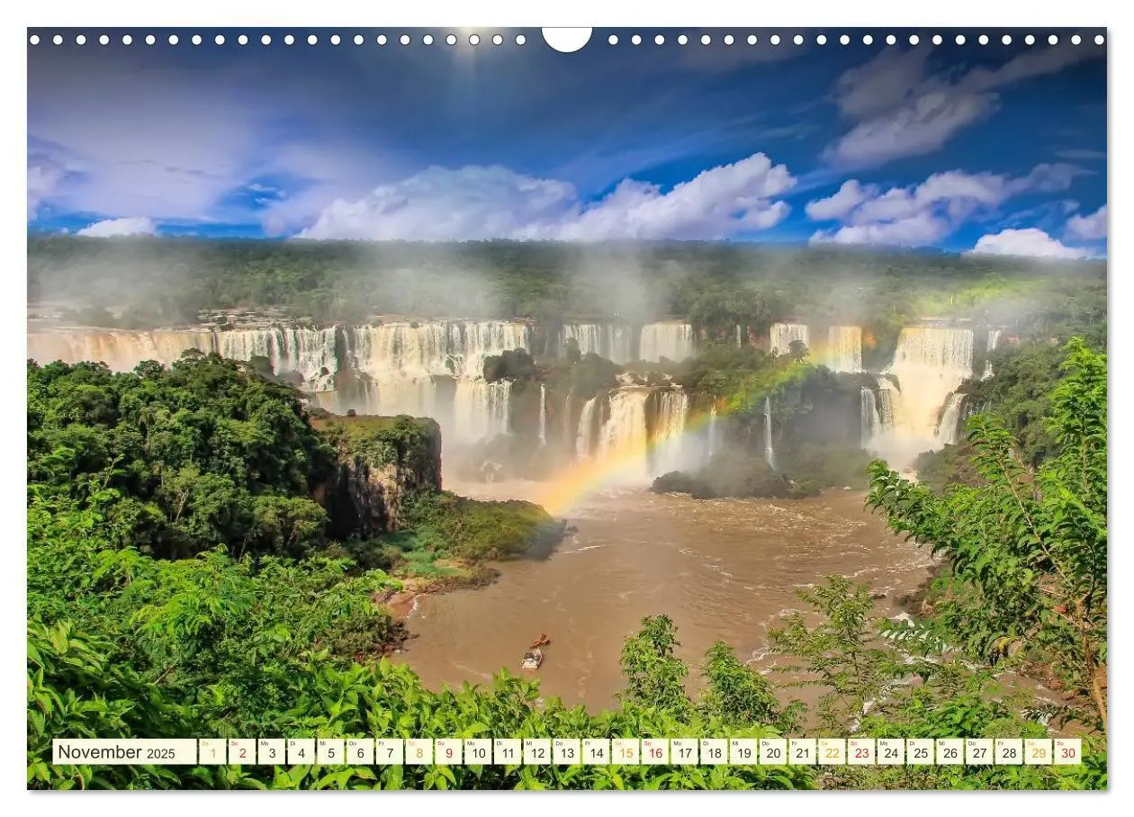 Bild: 9783435567652 | Iguazu Wasserfälle - Südamerika (Wandkalender 2025 DIN A3 quer),...