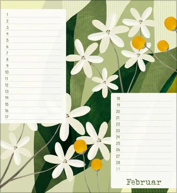 Bild: 9783731887652 | Geburtstagskalender Bloom | Verlag Korsch | Kalender | 13 S. | Deutsch