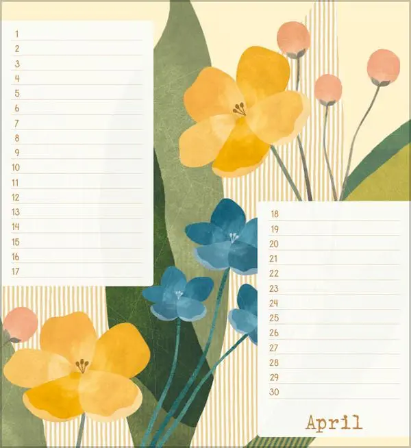 Bild: 9783731887652 | Geburtstagskalender Bloom | Verlag Korsch | Kalender | 13 S. | Deutsch