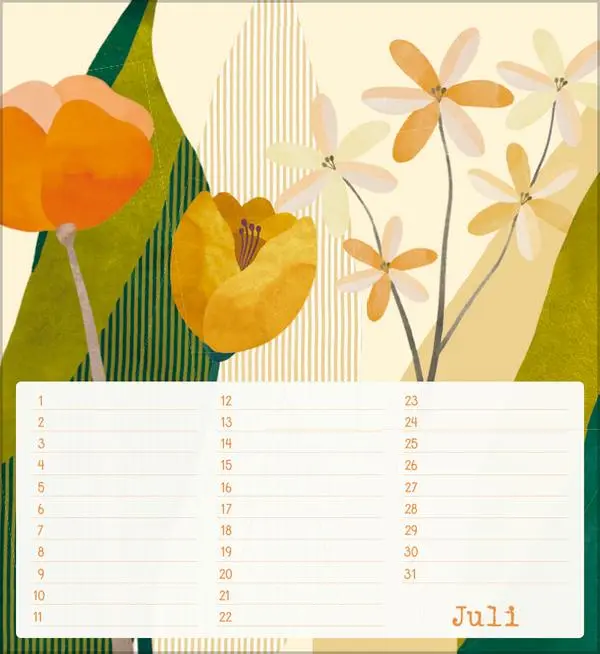 Bild: 9783731887652 | Geburtstagskalender Bloom | Verlag Korsch | Kalender | 13 S. | Deutsch