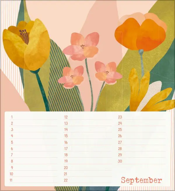 Bild: 9783731887652 | Geburtstagskalender Bloom | Verlag Korsch | Kalender | 13 S. | Deutsch