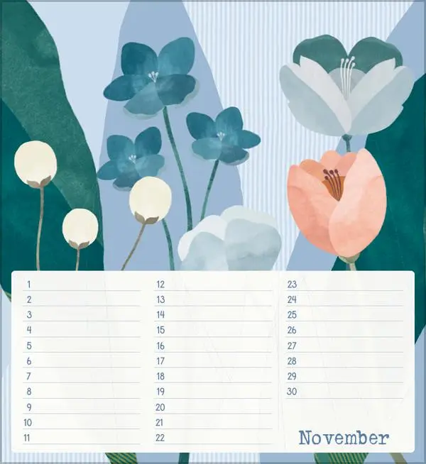 Bild: 9783731887652 | Geburtstagskalender Bloom | Verlag Korsch | Kalender | 13 S. | Deutsch