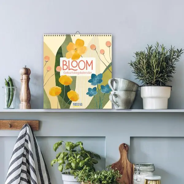 Bild: 9783731887652 | Geburtstagskalender Bloom | Verlag Korsch | Kalender | 13 S. | Deutsch