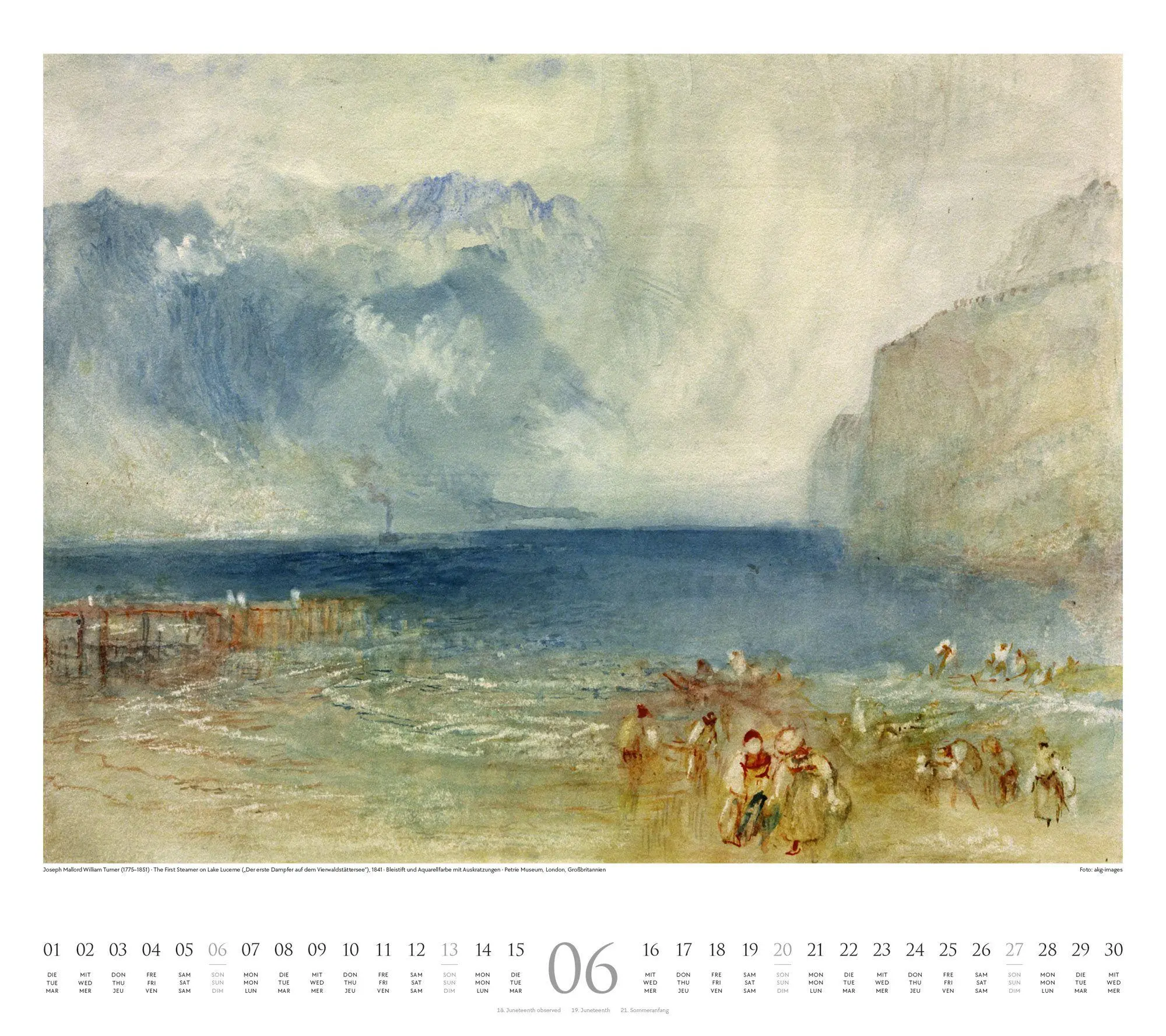 Bild: 9783838427652 | William Turner Kalender 2027 | William Turner (u. a.) | Kalender
