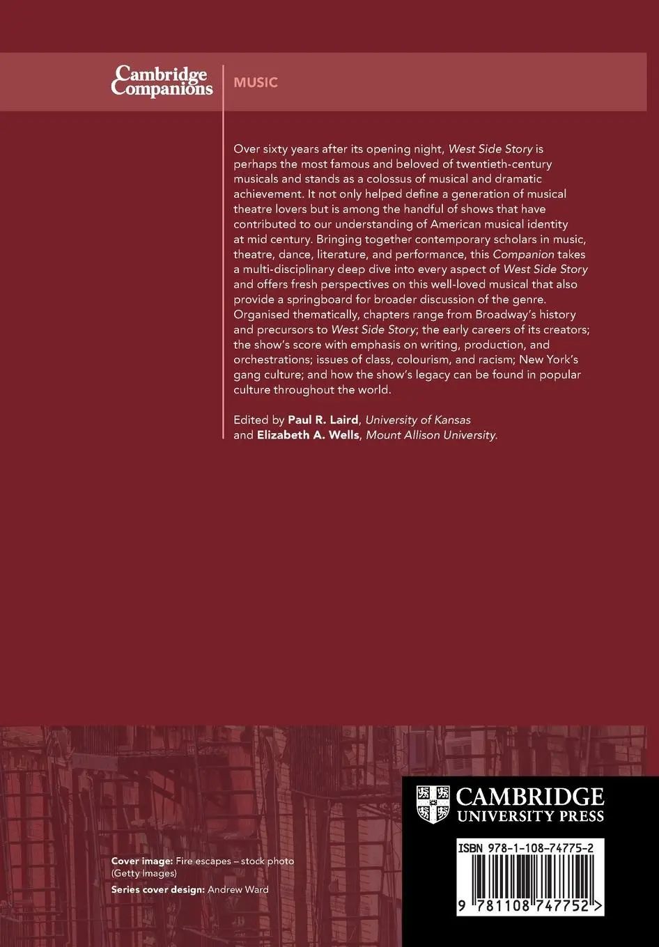 Rückseite: 9781108747752 | The Cambridge Companion to West Side Story | Paul R. Laird (u. a.)