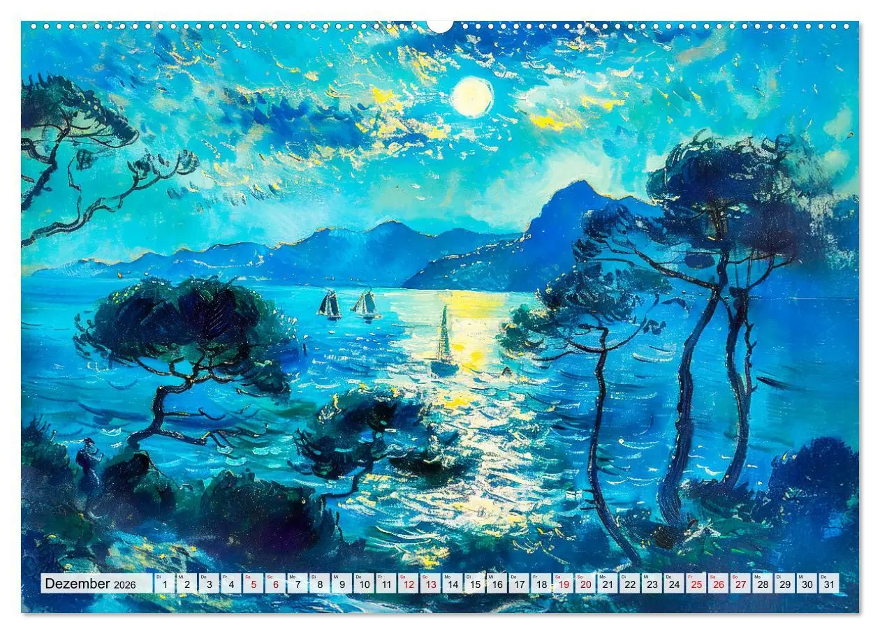 Bild: 9783457267752 | Ein Tag am Meer - Durch die Augen der Impressionisten (Wandkalender...