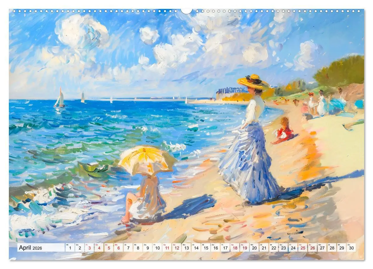 Bild: 9783457267752 | Ein Tag am Meer - Durch die Augen der Impressionisten (Wandkalender...