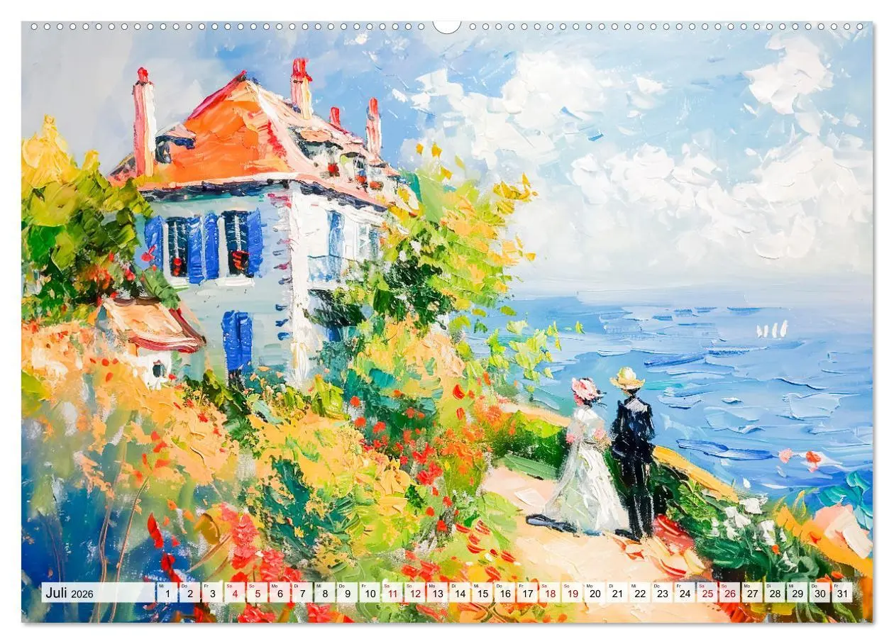 Bild: 9783457267752 | Ein Tag am Meer - Durch die Augen der Impressionisten (Wandkalender...