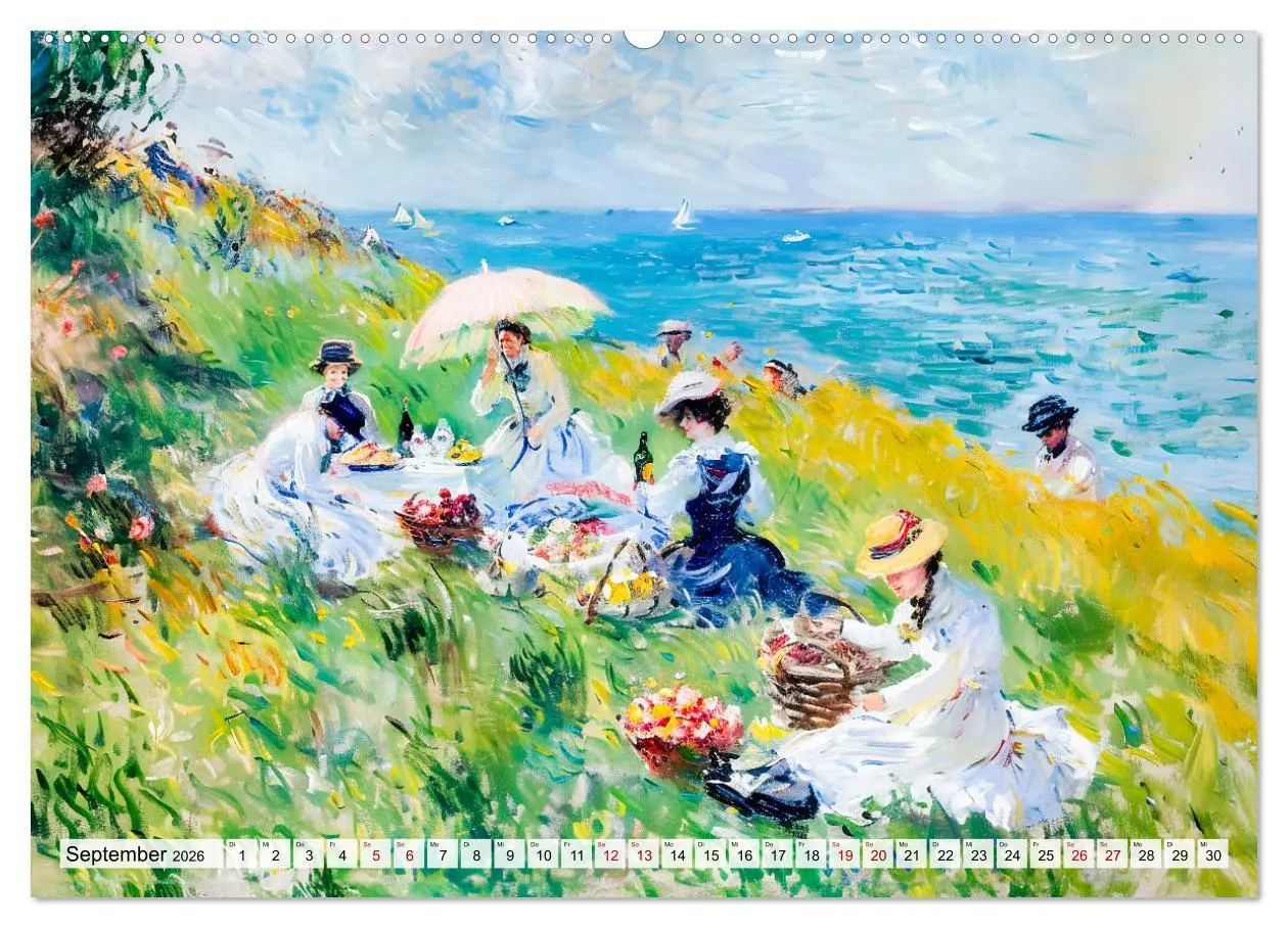 Bild: 9783457267752 | Ein Tag am Meer - Durch die Augen der Impressionisten (Wandkalender...