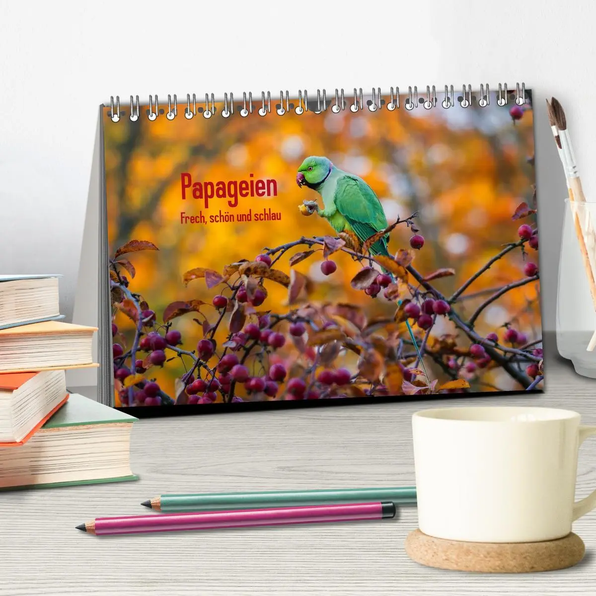 Bild: 9783457957752 | Papageien - Frech, schön und schlau (Tischkalender 2026 DIN A5...