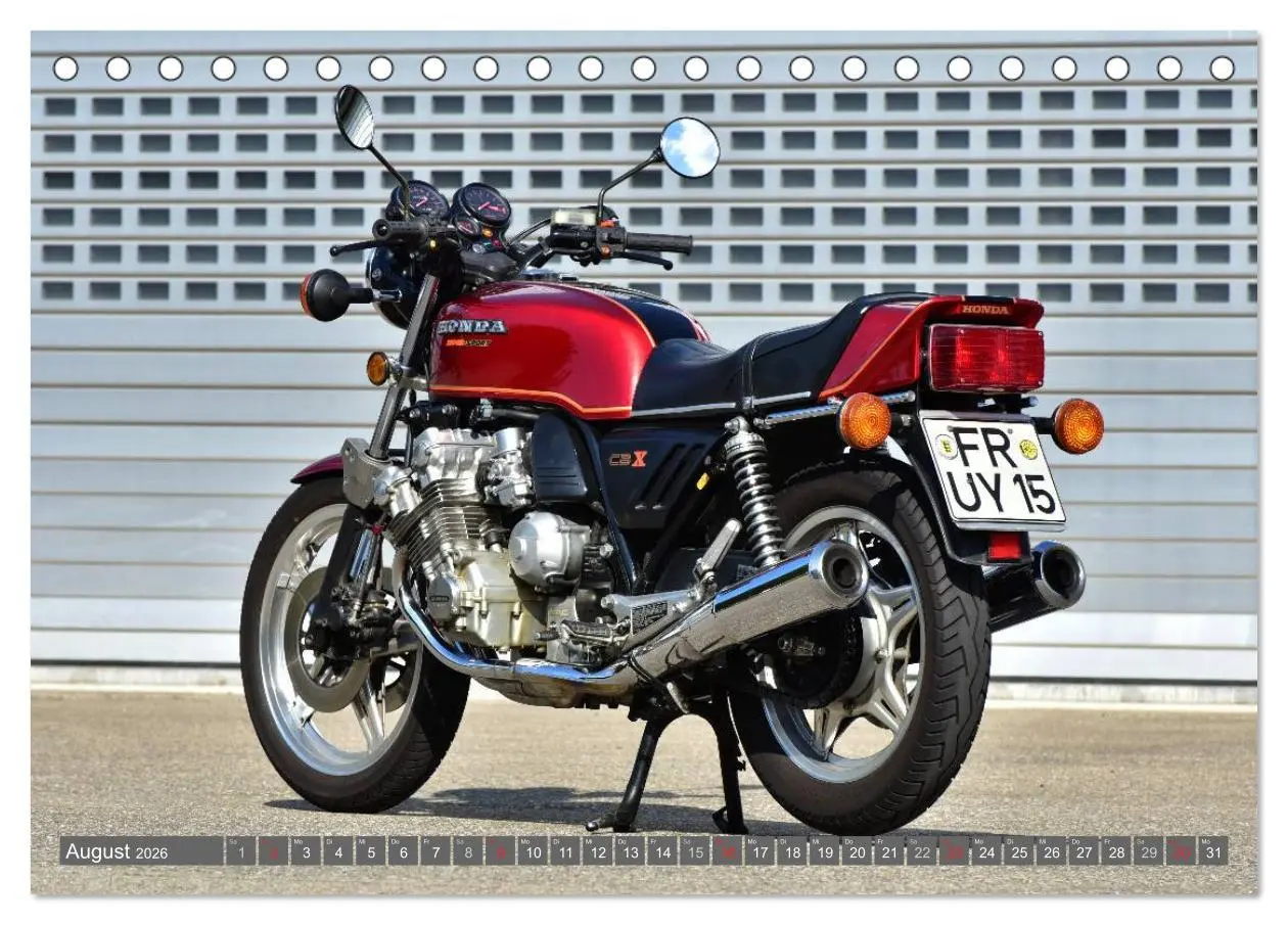 Bild: 9783516047752 | Honda CBX 1000 (Tischkalender 2026 DIN A5 quer), CALVENDO...