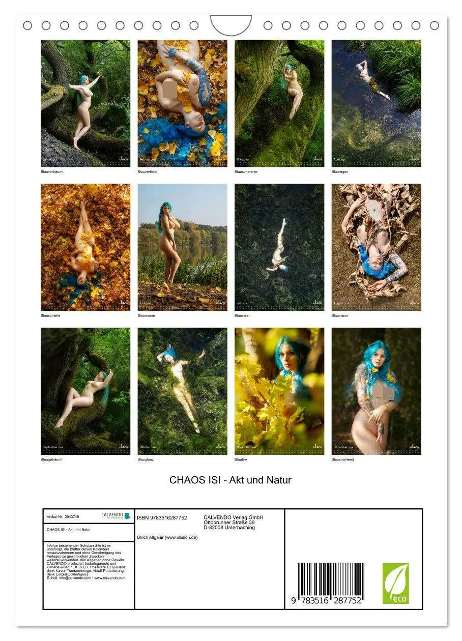 Bild: 9783516287752 | CHAOS ISI - Akt und Natur (Wandkalender 2026 DIN A4 hoch), CALVENDO...