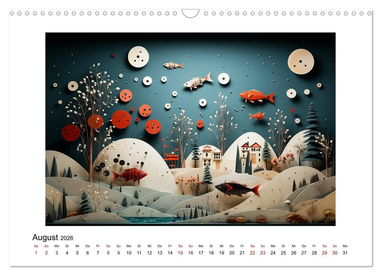 Bild: 9783457497852 | Paper Art (Wandkalender 2026 DIN A3 quer), CALVENDO Monatskalender