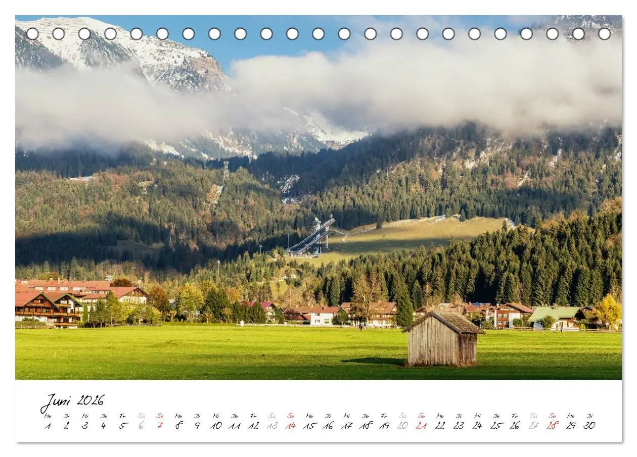 Bild: 9783516037852 | Erlebnis Oberallgäu (Tischkalender 2026 DIN A5 quer), CALVENDO...