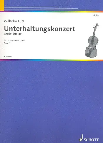 Cover: 9790001047852 | Unterhaltungsconcert 1 | Buch | Schott Music | EAN 9790001047852
