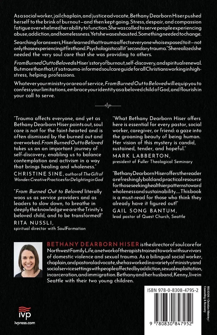 Rückseite: 9780830847952 | From Burned Out to Beloved | Soul Care for Wounded Healers | Hiser