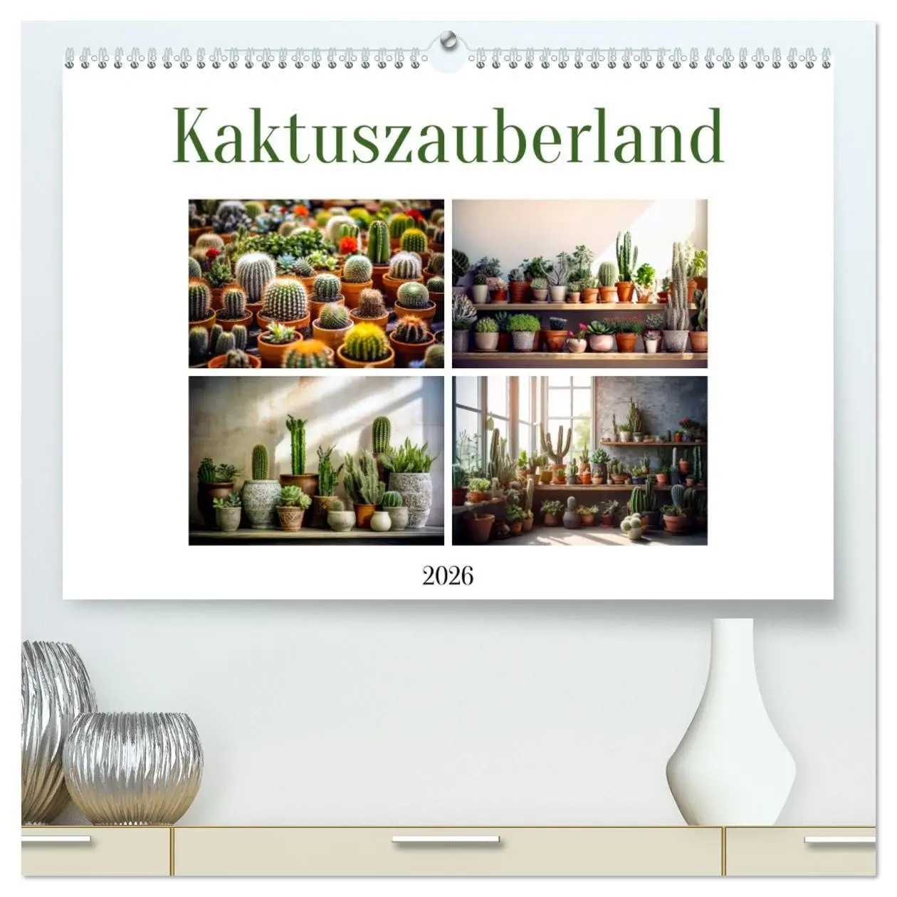 Cover: 9783457487952 | Kaktuszauberland (hochwertiger Premium Wandkalender 2026 DIN A2...