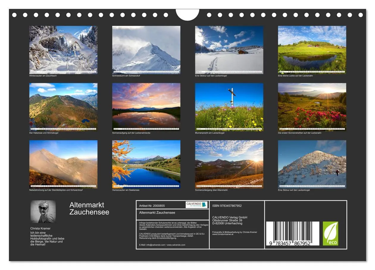 Bild: 9783457867952 | Altenmarkt Zauchensee (Wandkalender 2026 DIN A4 quer), CALVENDO...