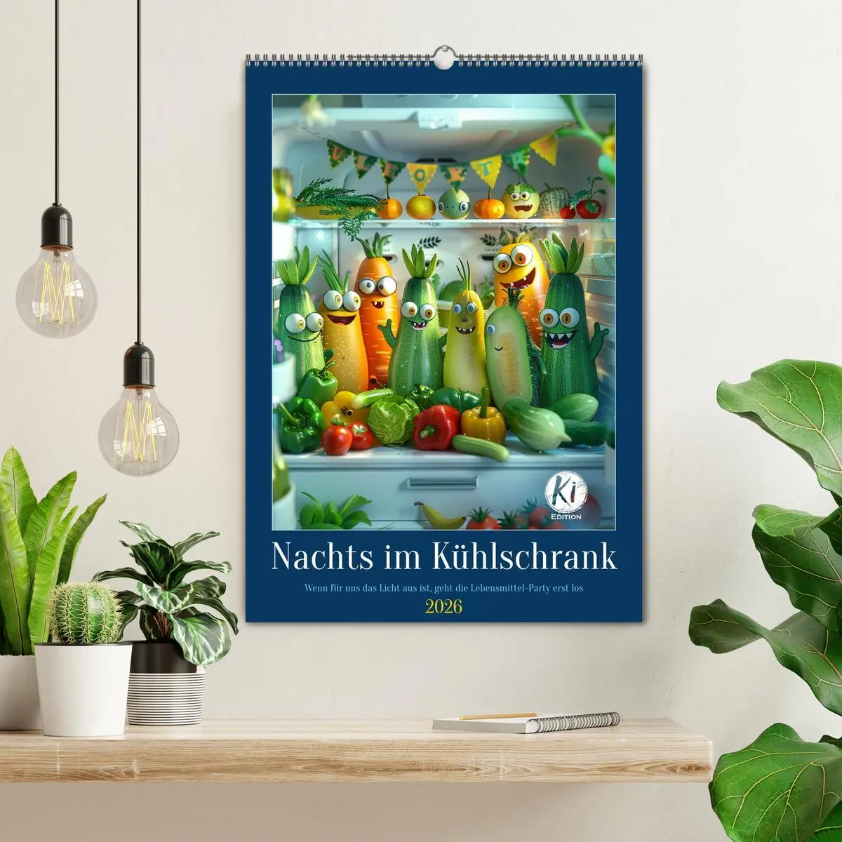 Bild: 9783516267952 | Nachts im Kühlschrank (Wandkalender 2026 DIN A2 hoch), CALVENDO...