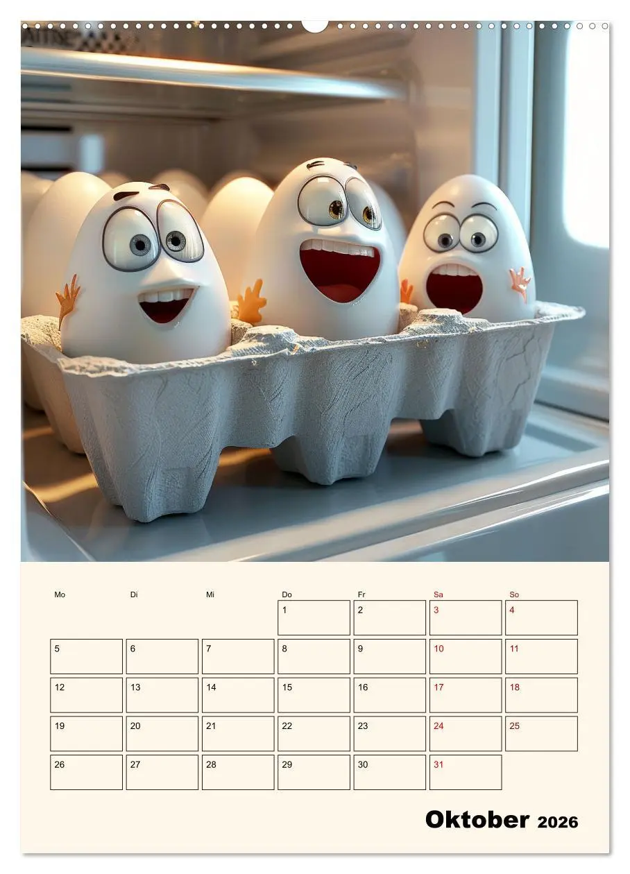 Bild: 9783516267952 | Nachts im Kühlschrank (Wandkalender 2026 DIN A2 hoch), CALVENDO...