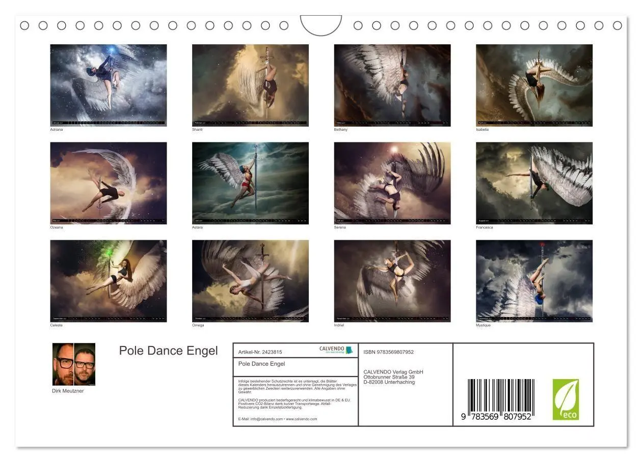 Bild: 9783569807952 | Pole Dance Engel (Wandkalender 2027 DIN A4 quer), CALVENDO...