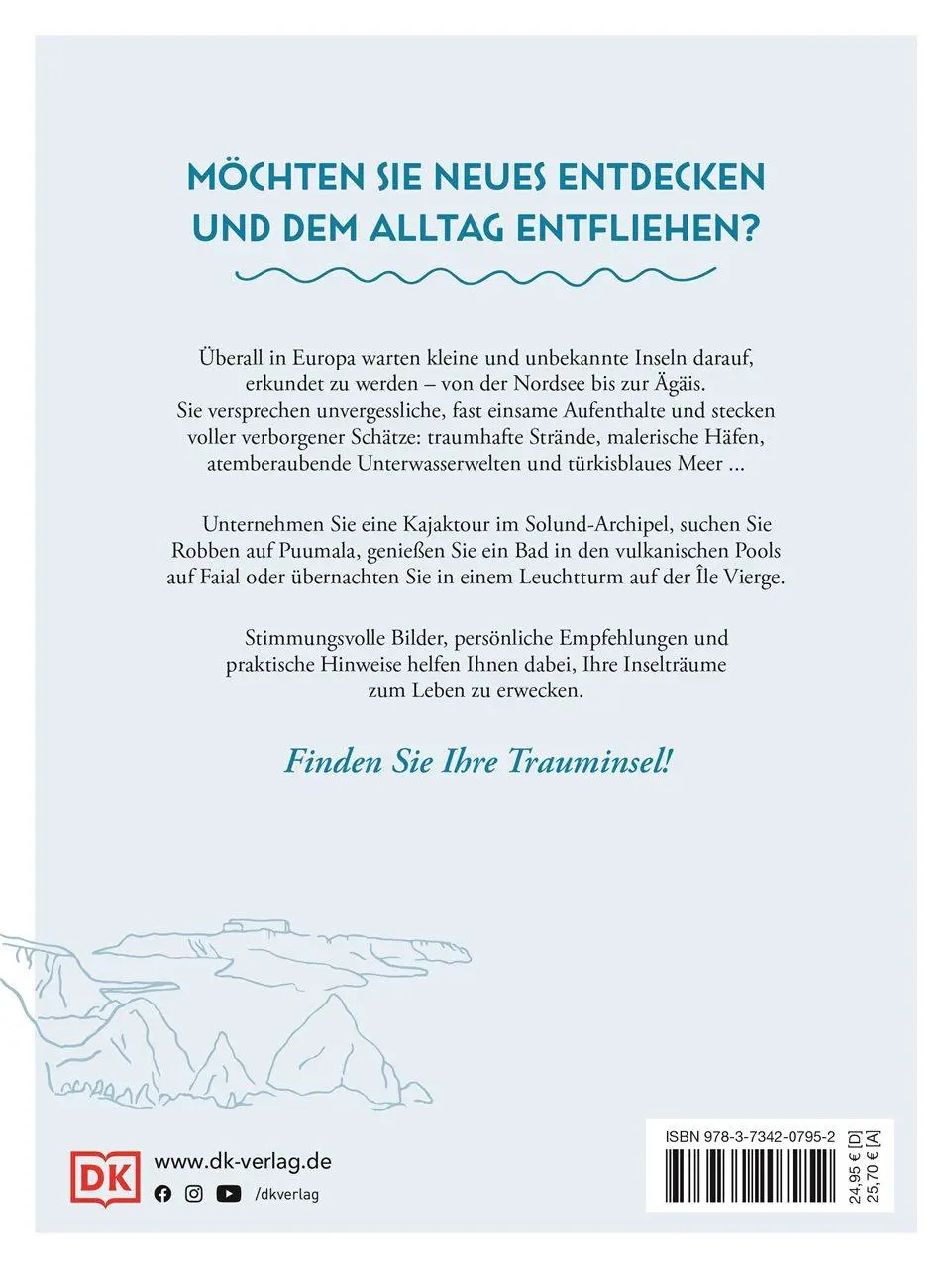 Rückseite: 9783734207952 | Trauminseln in Europa | DK Verlag - Reise | Taschenbuch | 320 S.