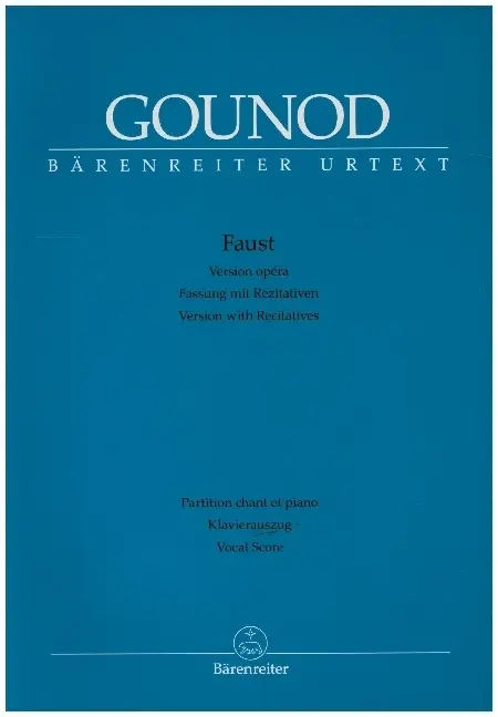 Cover: 9790006537952 | Faust, Klavierauszug vokal, Urtextausgabe | Oper in fünf Akten | Buch