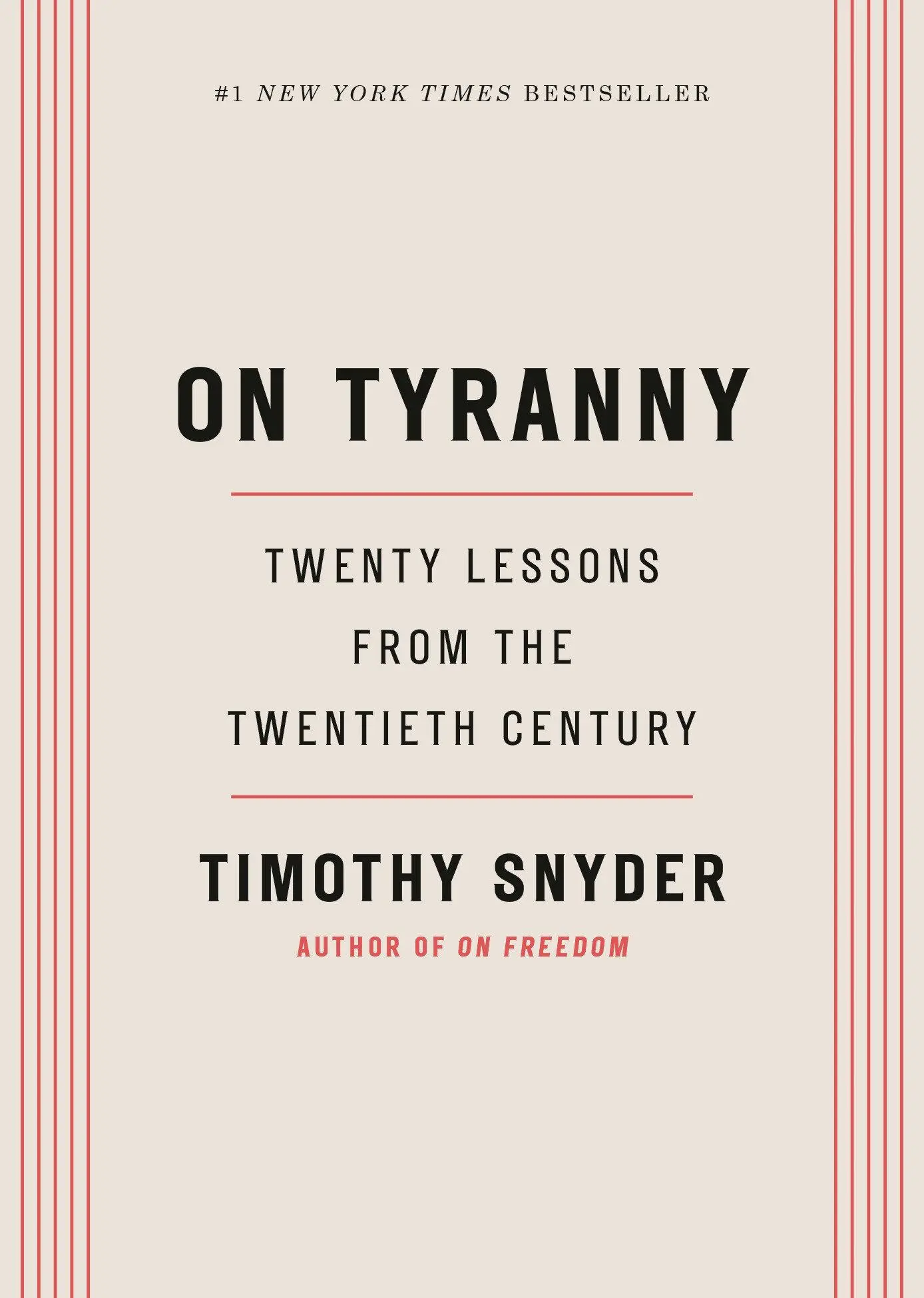 Cover: 9798217087952 | On Tyranny | Twenty Lessons from the Twentieth Century | Snyder | Buch