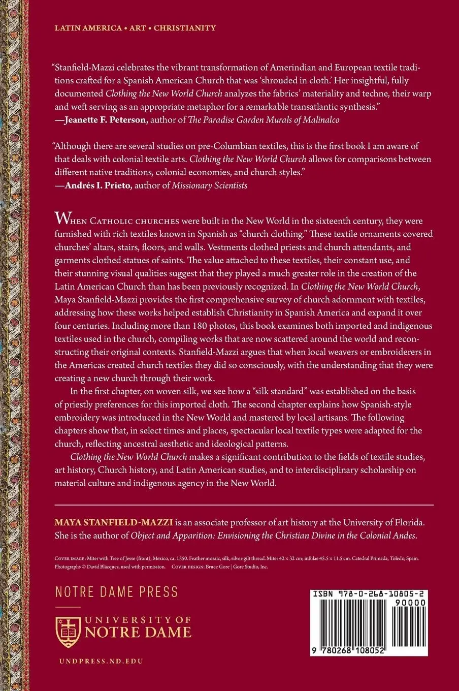 Rückseite: 9780268108052 | Clothing the New World Church | Maya Stanfield-Mazzi | Buch | Englisch