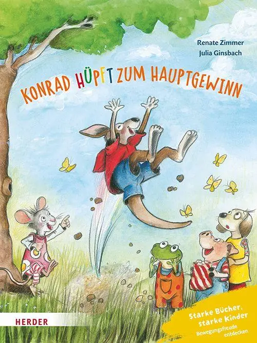Cover: 9783451718052 | Konrad Känguru und Rita Rennmaus. Konrad hüpft zum Hauptgewinn | Buch
