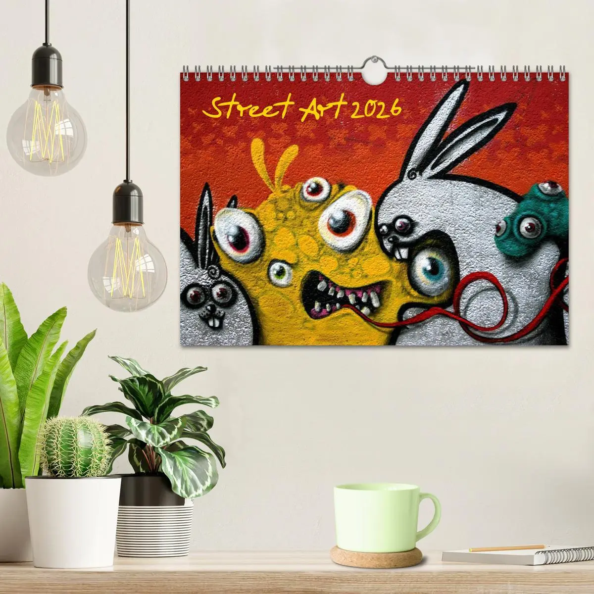 Bild: 9783516228052 | Street-Art 2026 / CH-Version (Wandkalender 2026 DIN A4 quer),...