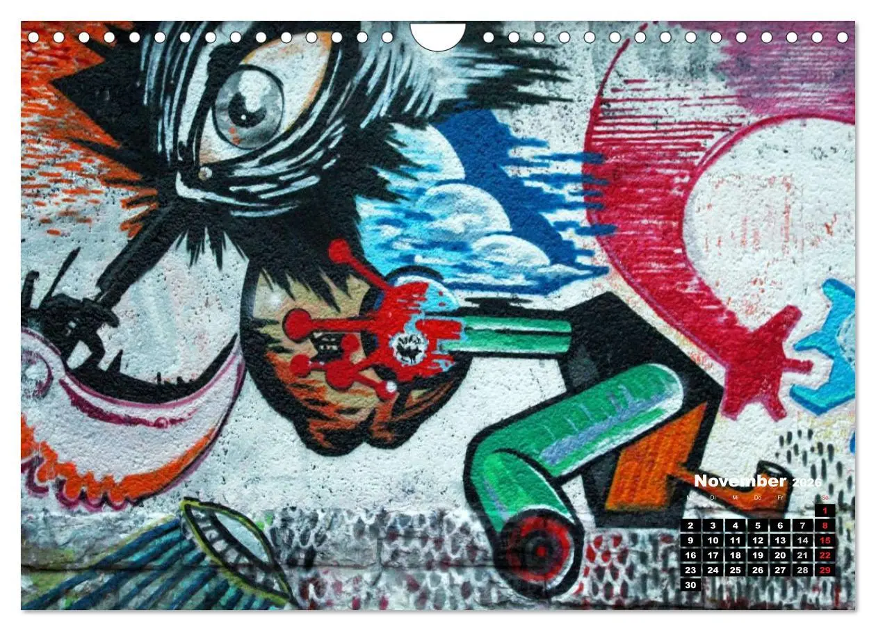 Bild: 9783516228052 | Street-Art 2026 / CH-Version (Wandkalender 2026 DIN A4 quer),...