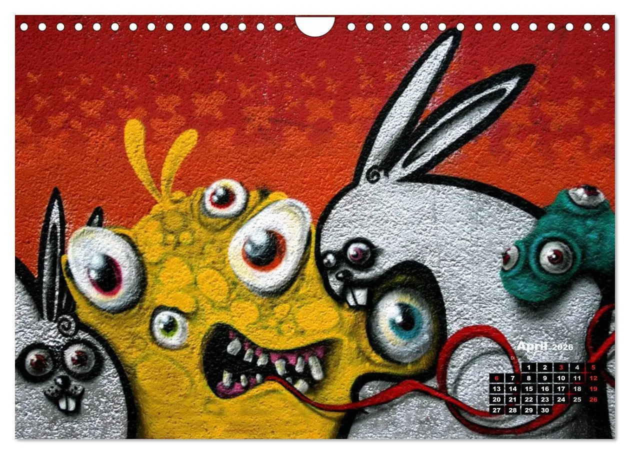Bild: 9783516228052 | Street-Art 2026 / CH-Version (Wandkalender 2026 DIN A4 quer),...
