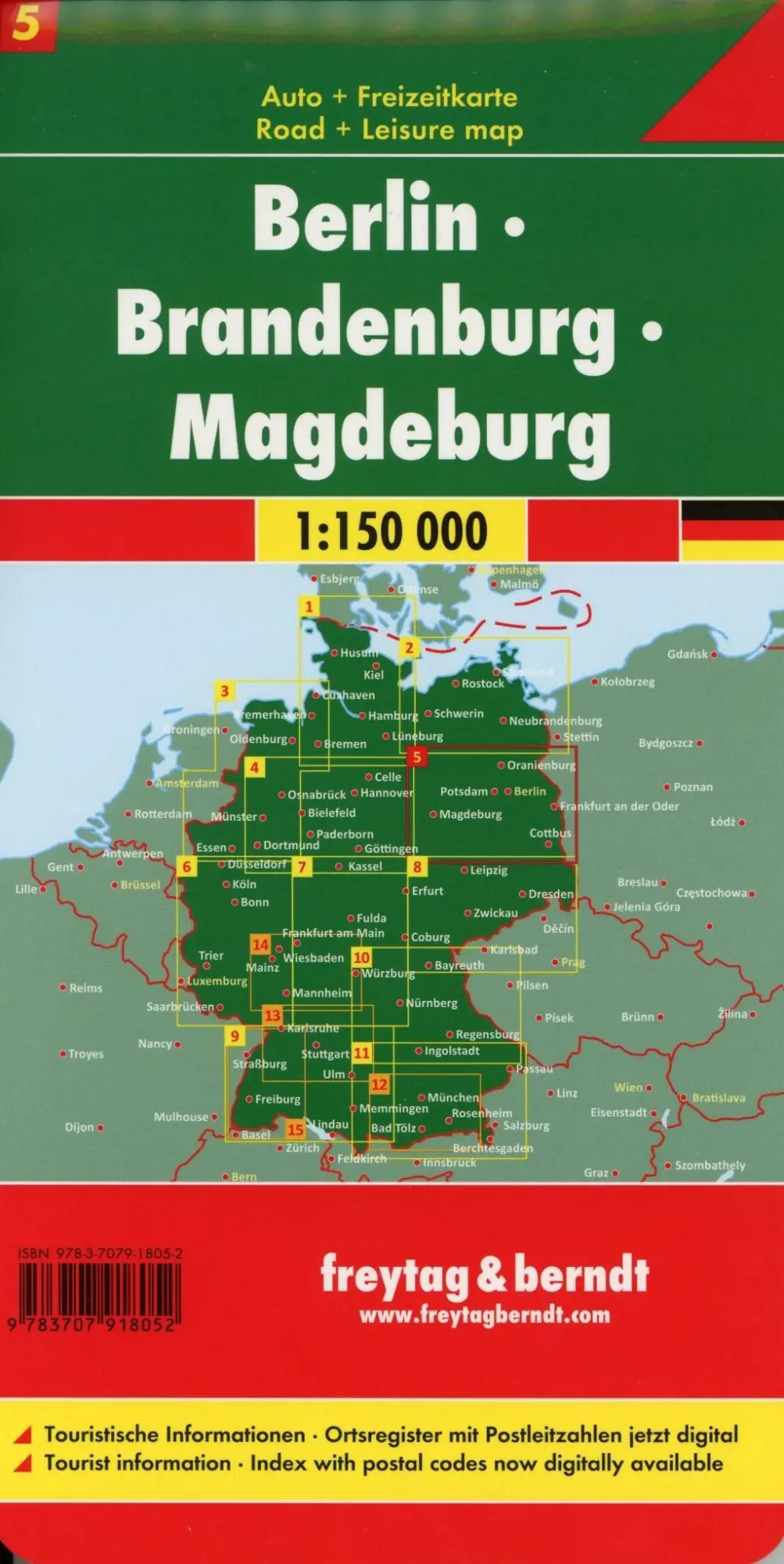 Bild: 9783707918052 | freytag &amp; berndt Straßenkarte Berlin - Brandenburg - Magdeburg...
