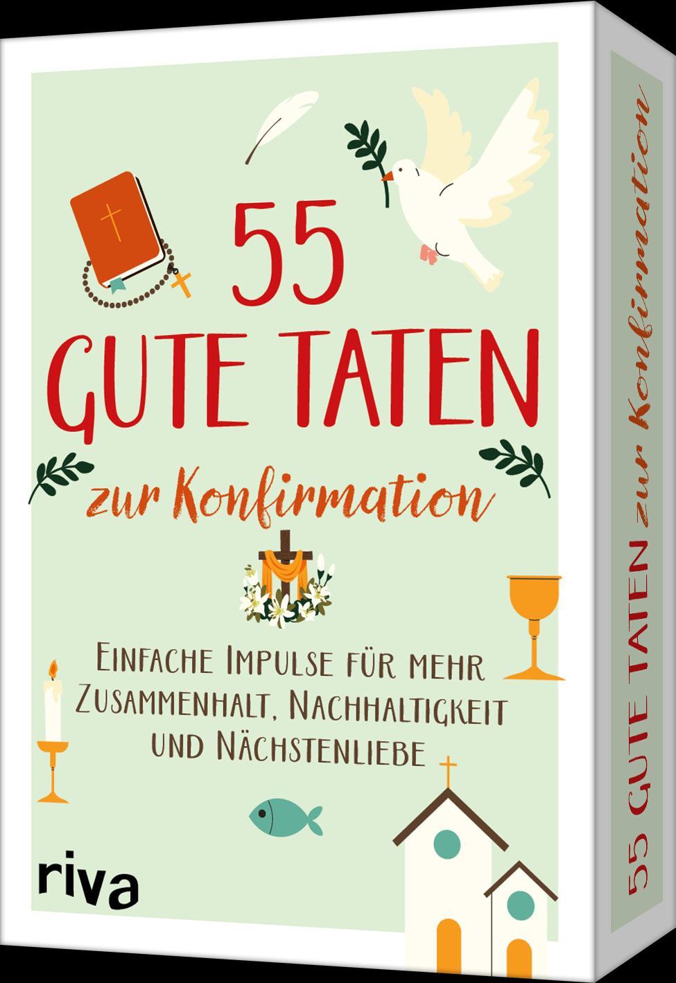 Cover: 9783742328052 | 55 gute Taten zur Konfirmation | Carolina Graf | Box | 57 S. | Deutsch