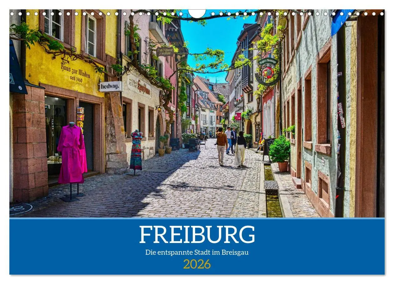 Cover: 9783457508152 | Freiburg - Die entspannte Stadt im Breisgau (Wandkalender 2026 DIN...