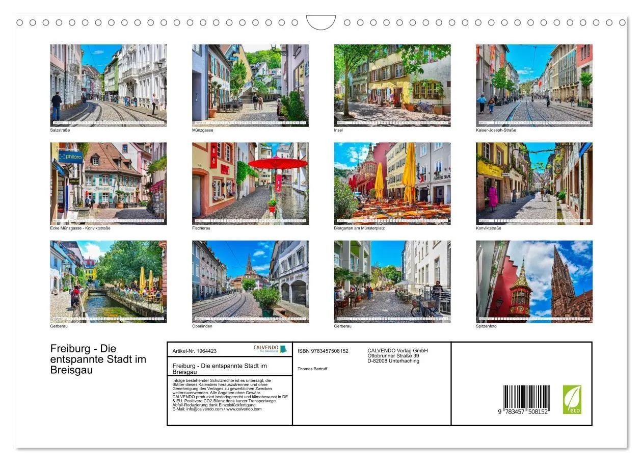 Bild: 9783457508152 | Freiburg - Die entspannte Stadt im Breisgau (Wandkalender 2026 DIN...