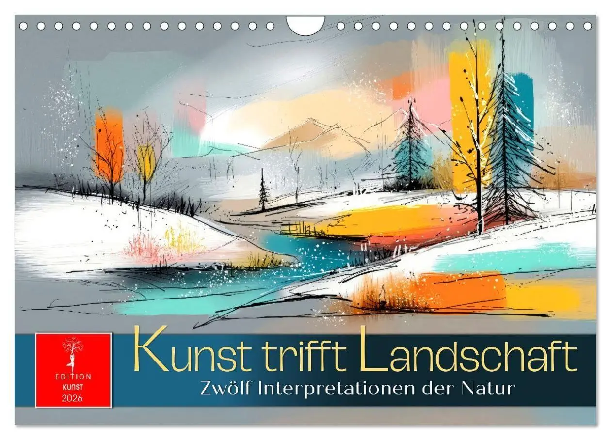 Cover: 9783516698152 | Kunst trifft Landschaft (Wandkalender 2026 DIN A4 quer), CALVENDO...