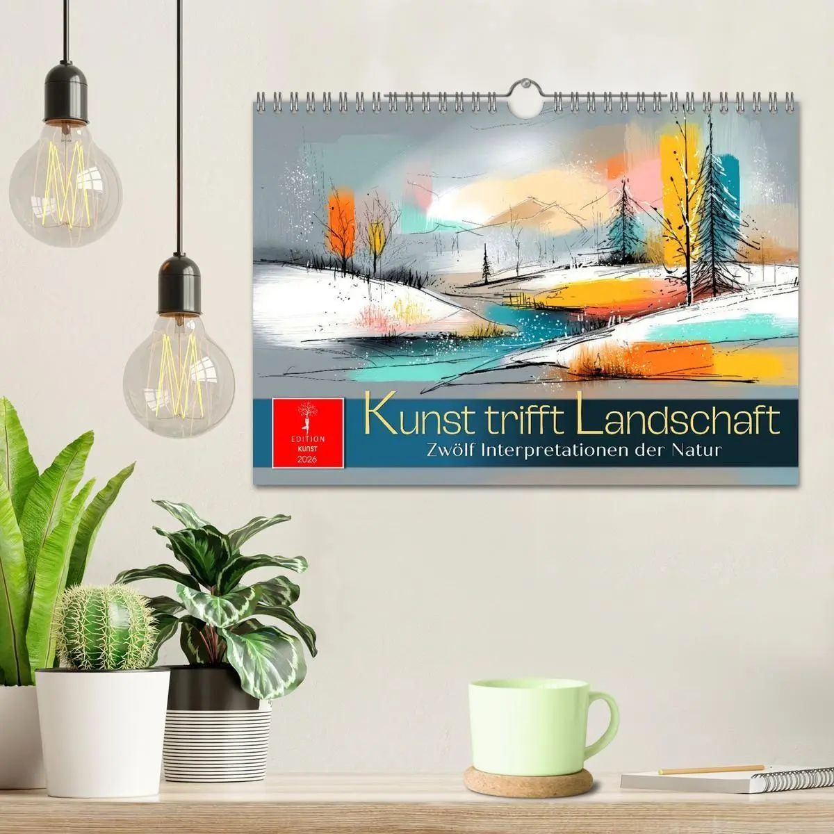 Bild: 9783516698152 | Kunst trifft Landschaft (Wandkalender 2026 DIN A4 quer), CALVENDO...