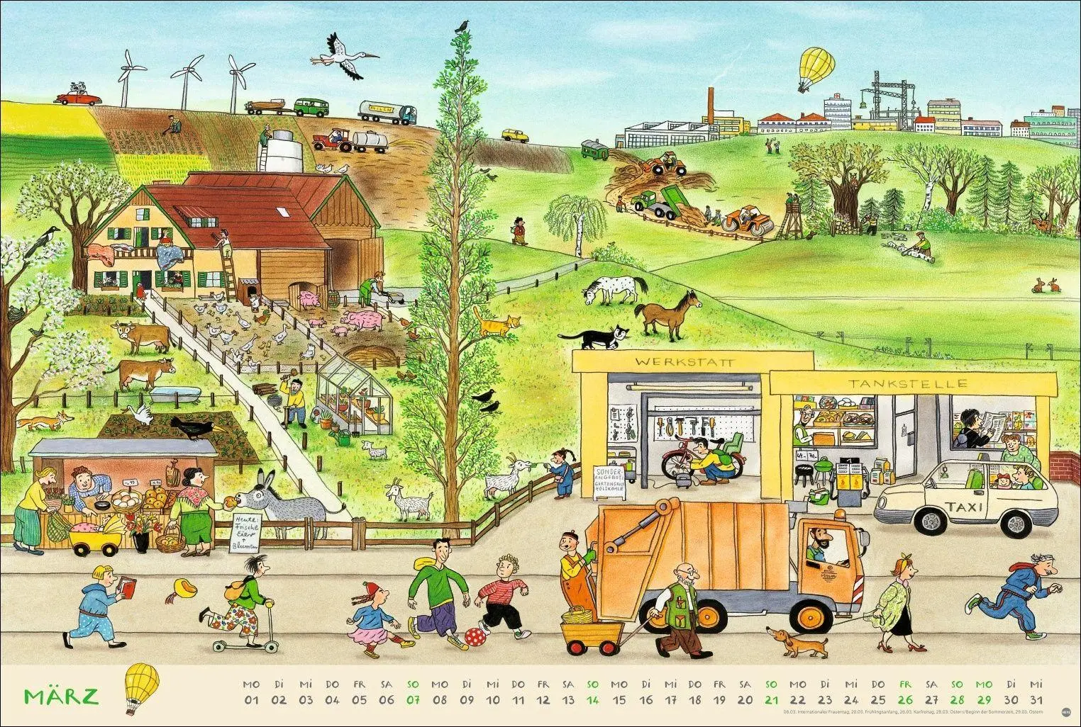 Bild: 9783756418152 | R.S. Berner Wimmel-Kalender 2027 | Rotraut Susanne Berner | Kalender