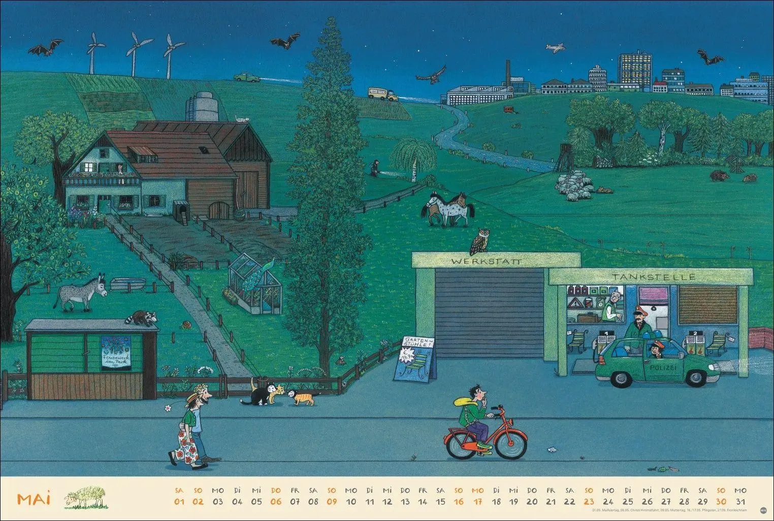 Bild: 9783756418152 | R.S. Berner Wimmel-Kalender 2027 | Rotraut Susanne Berner | Kalender