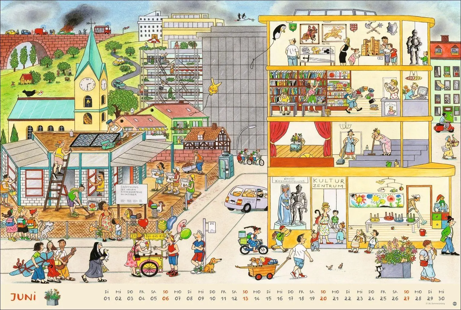 Bild: 9783756418152 | R.S. Berner Wimmel-Kalender 2027 | Rotraut Susanne Berner | Kalender