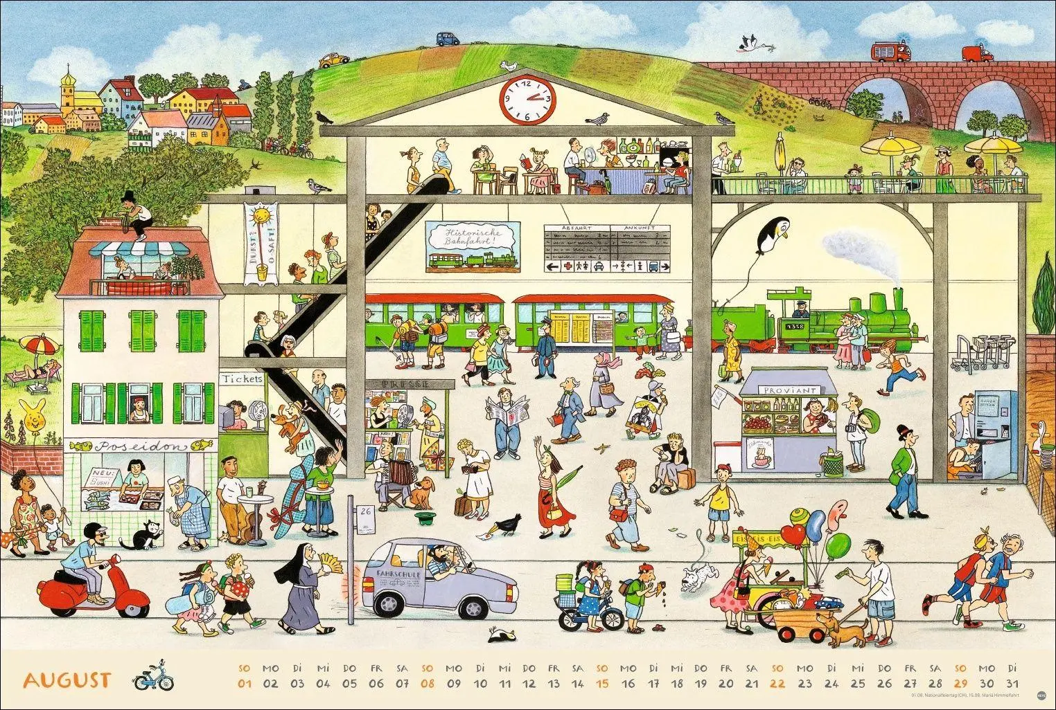 Bild: 9783756418152 | R.S. Berner Wimmel-Kalender 2027 | Rotraut Susanne Berner | Kalender