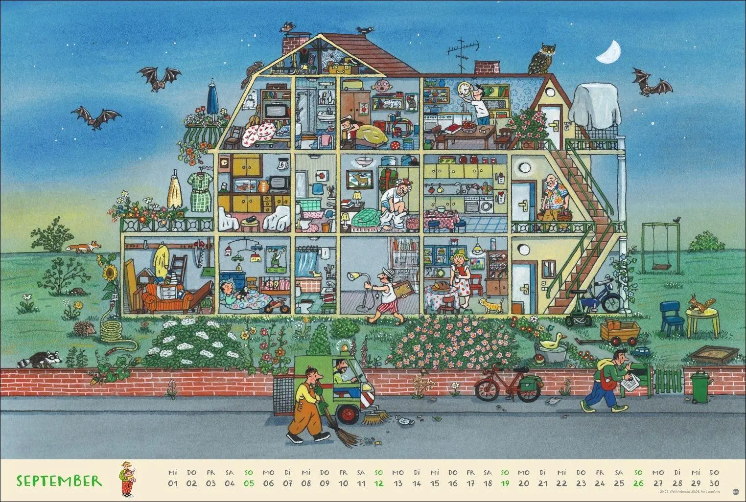 Bild: 9783756418152 | R.S. Berner Wimmel-Kalender 2027 | Rotraut Susanne Berner | Kalender