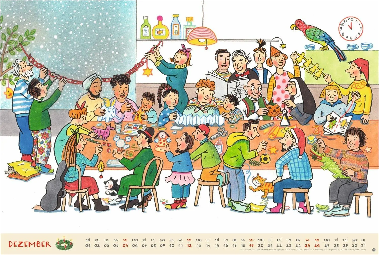Bild: 9783756418152 | R.S. Berner Wimmel-Kalender 2027 | Rotraut Susanne Berner | Kalender