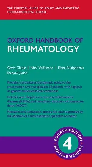Cover: 9780198728252 | Oxford Handbook of Rheumatology 4e | Gavin Clunie (u. a.) | Buch