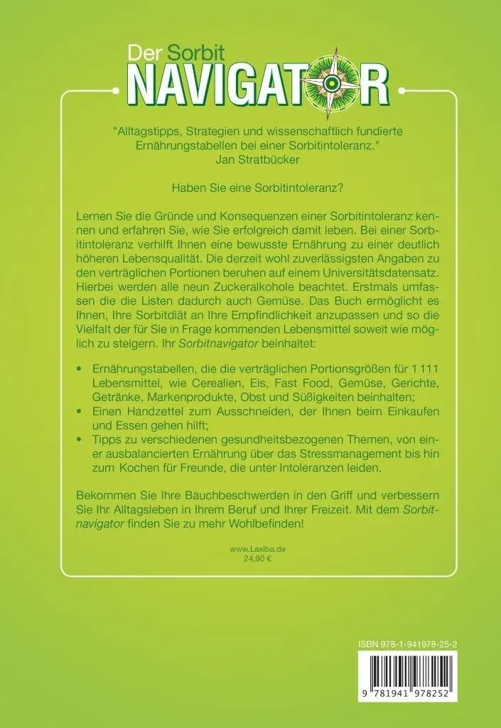 Bild: 9781941978252 | LAXIBA - Der Sorbitnavigator | Bei Sorbitintoleranz | Jan Stratbücker