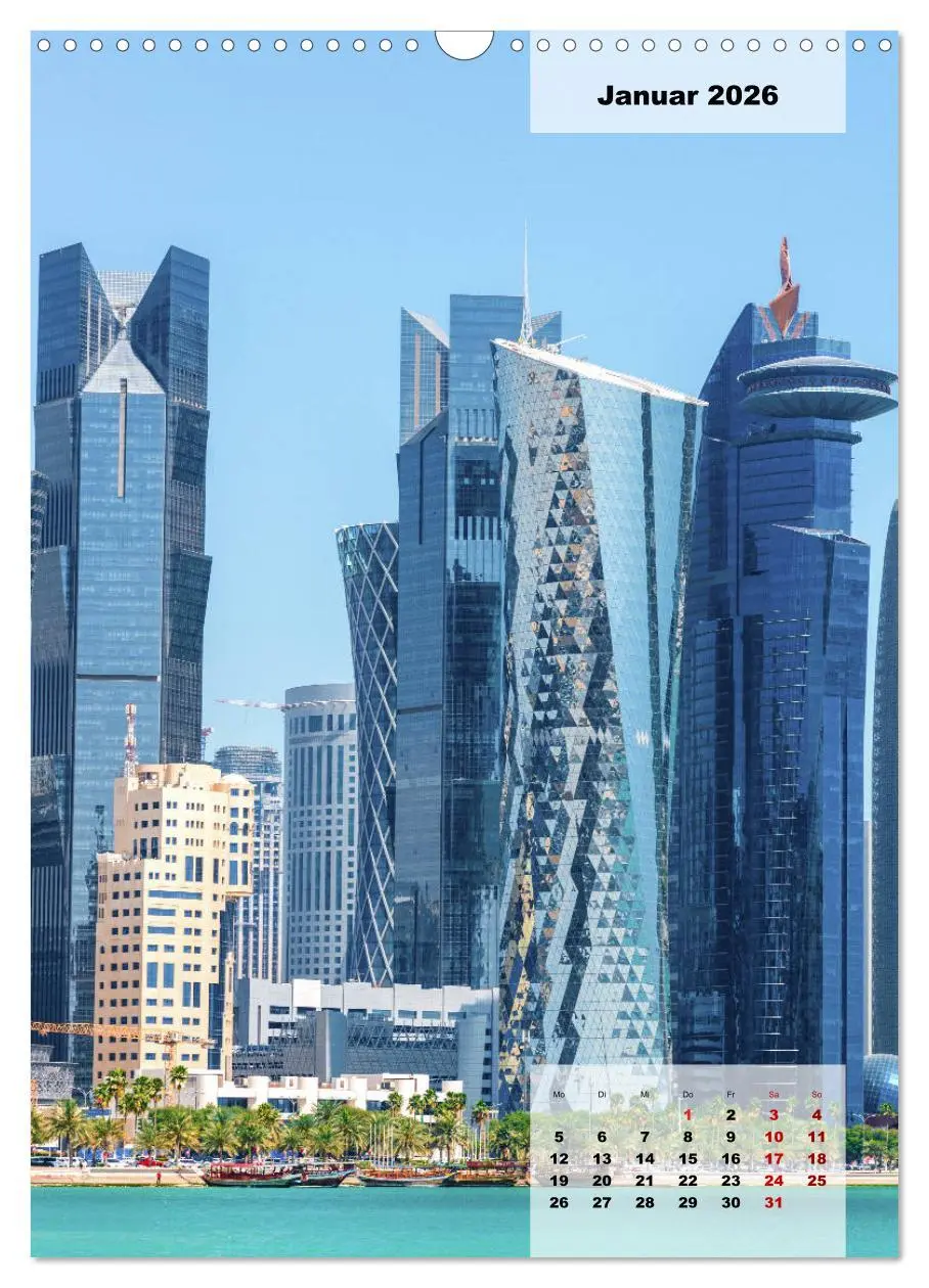 Bild: 9783516378252 | Doha Leuchtende Hauptstadt von Katar (Wandkalender 2026 DIN A3...
