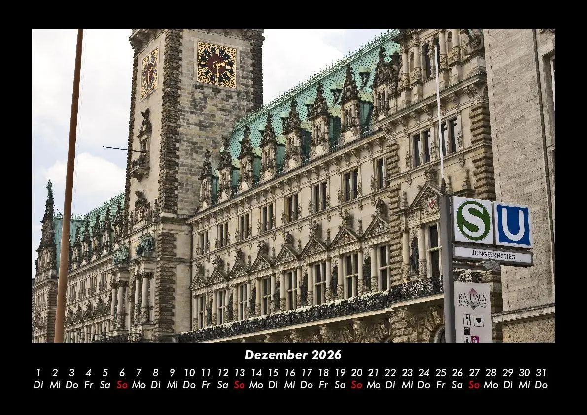 Bild: 9783695408252 | Hamburg 2026 Fotokalender DIN A3 | Tobias Becker | Kalender | Deutsch