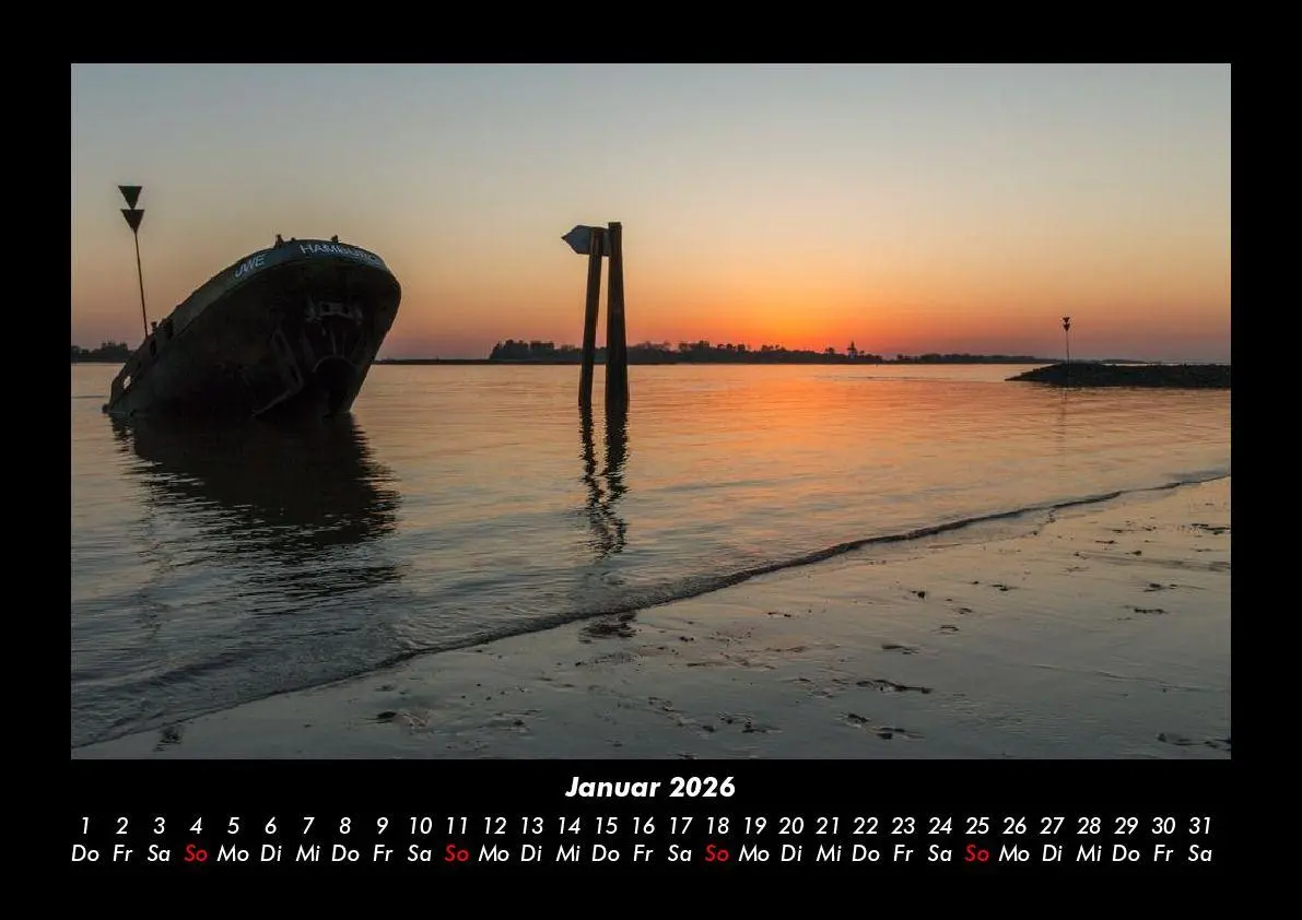 Bild: 9783695408252 | Hamburg 2026 Fotokalender DIN A3 | Tobias Becker | Kalender | Deutsch